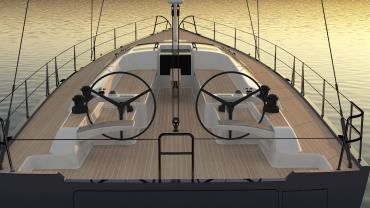 Rendering nowego jachtu Hylas H60