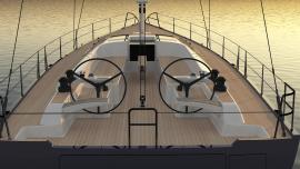 Rendering nowego jachtu Hylas H60